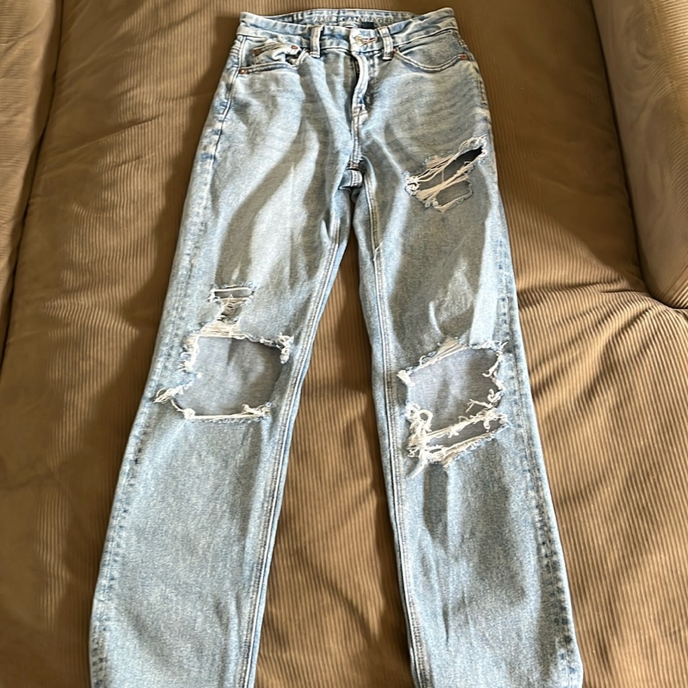 American Eagle Stretch Curvy High-Waisted Straight Jean